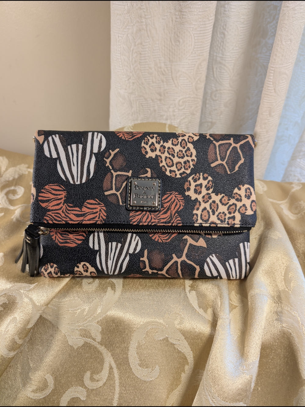 Dooney & Bourke Disney World Animal Kingdom 20th Anniversary Foldover Crossbody